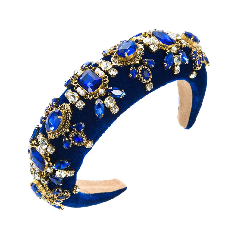 New Hairband Luxury Heavy Craft Hair Hoops High Skull Top Sponge, Vintage And High-end Feel Headband