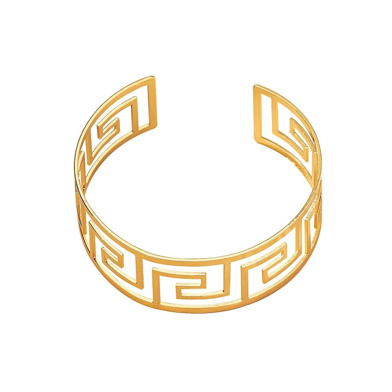 Geometric Bracelet Jewelry For Women Trend Fashion Simple Exquisite Accessories Personality Gold Color Party Gifts RG0075