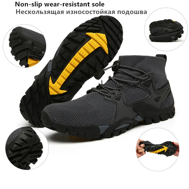 Summer Men's Casual Shoes Mesh Breathable Men's Sneakers Outdoor Slip-On Men's Shoes Lightweight Men's Wading Shoes Hot Sale