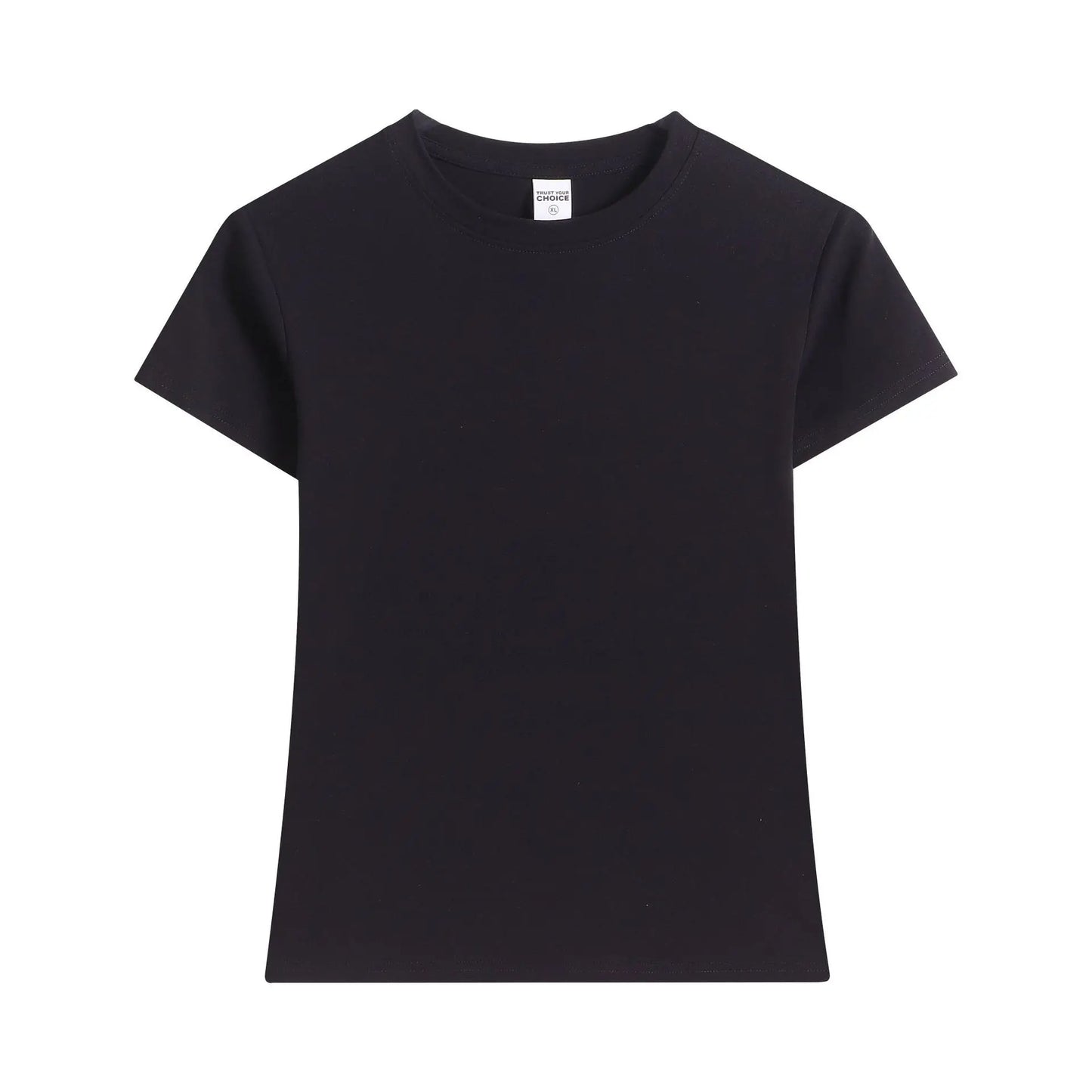 PA New cool, round-neck, straight-shoulder, slimming short-sleeved T-shirt for women  PB001