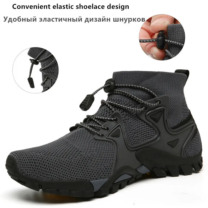 Summer Men's Casual Shoes Mesh Breathable Men's Sneakers Outdoor Slip-On Men's Shoes Lightweight Men's Wading Shoes Hot Sale