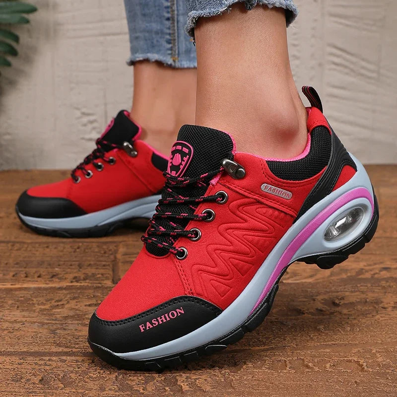 New Vulcanized Women's Shoes Fashionable Luxurious Design Breathable Platform Shoes Comfortable Outdoor Hiking Women's Sneakers
