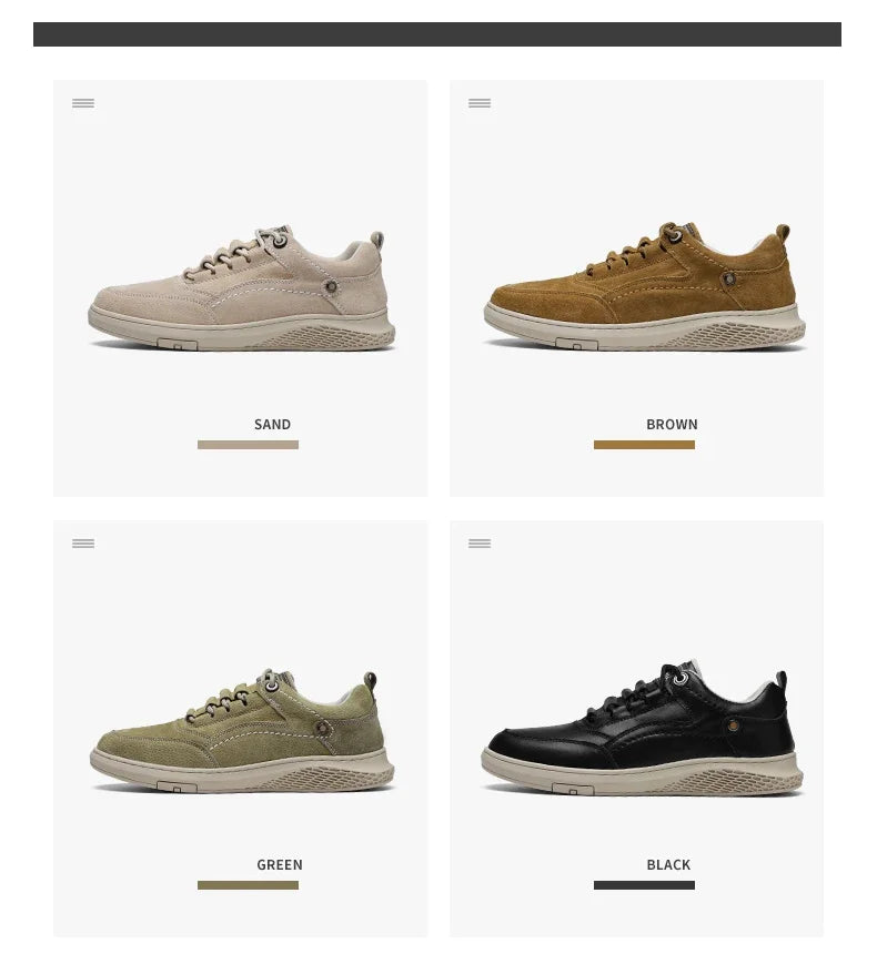 Men Sneakers Shoes Men Shoes fashion Genuine Leather Loafers Breathable Autumn lace up comfortable Mesh Casual Shoes Outdoor