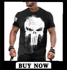 Oversize T-shirts Skull Print Compression Shirt Skull Graphic T shirts Men's Summer Clothes Oversize T-shirt Oversized T-shirt