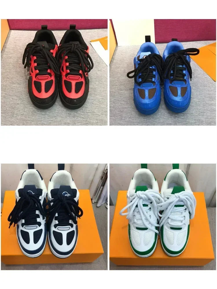 2025 High Quality Bread Shoes Lncrease Daddy Shoes Men's And Women's Pair Shoes Platform Board Shoes