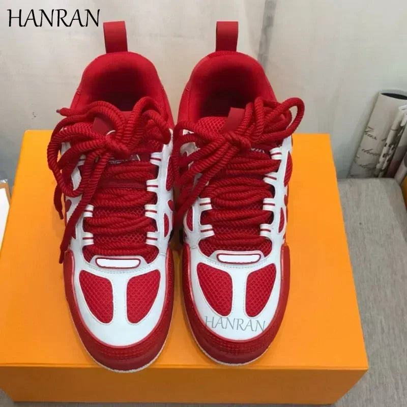 2025 High Quality Bread Shoes Lncrease Daddy Shoes Men's And Women's Pair Shoes Platform Board Shoes