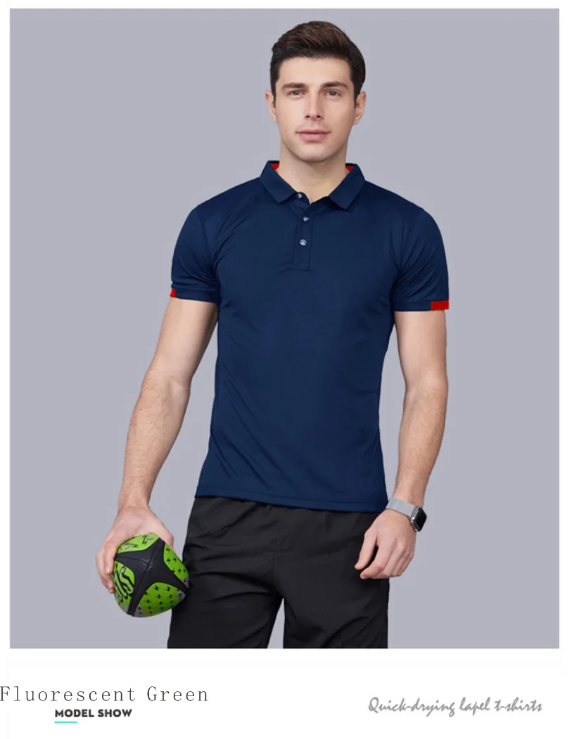 Summer Men Polo Short Sleeve New Clothing Quick Drying During Exercise Casual Fashion Men Tops Business Thin Menswear