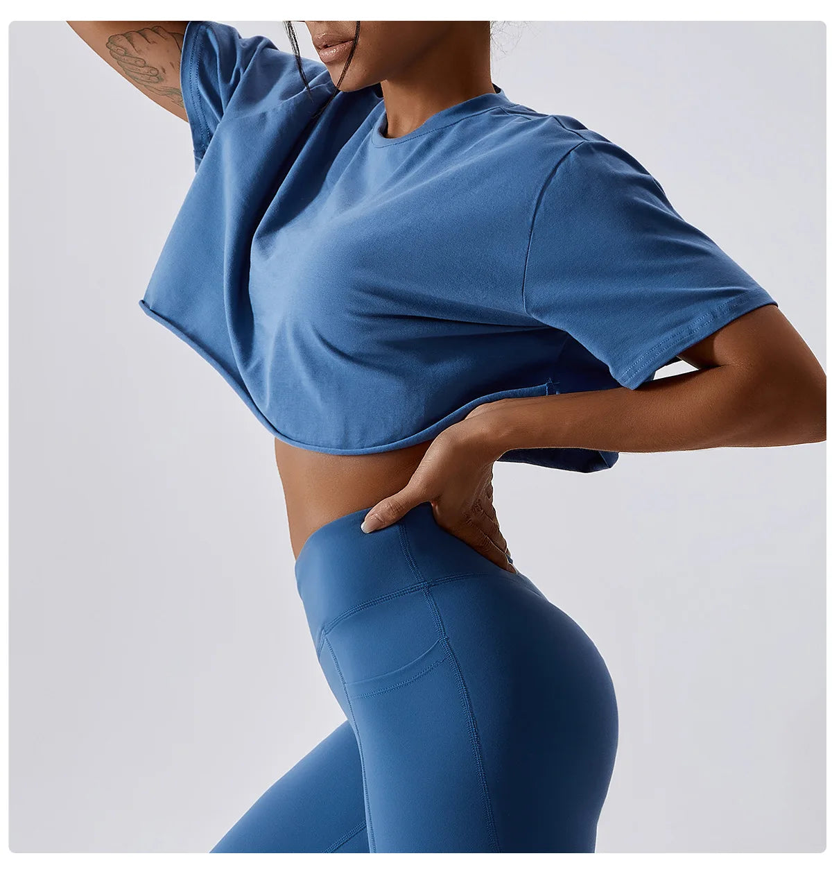 Y2K Outdoor Dance Sports Short sleeved Yoga Dress Women's Leisure Versatile Fitness Top Loose Sports T-shirt