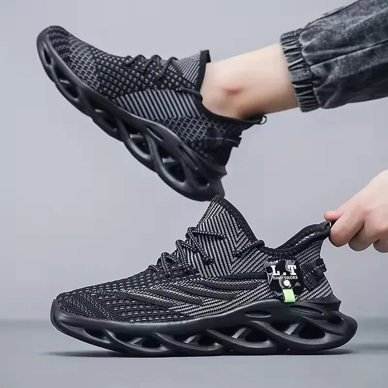 2025 Men's Sports Shoes Summer Lightweight Fashion Mesh Shoes Soft Comfortable Outdoor Anti Slip Casual Shoes Tenis Masculino
