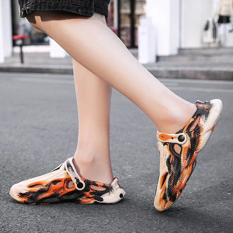 Men Slippers Camouflage Platform Outdoor Summer Clogs Shoe Women Beach Sandals Male Soft EVA Indoor Home Slides Lover Flip Flops