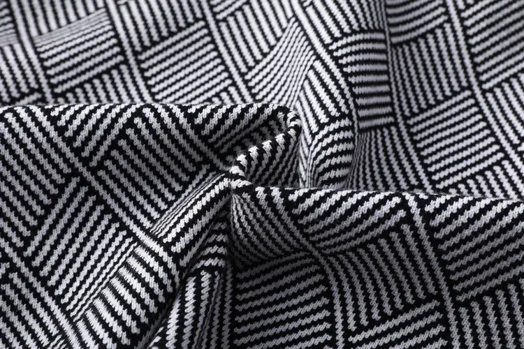 Luxury brand men's V-neck knitted sweater autumn winter new fashion boutique zipper European design high-end shawl casual coat