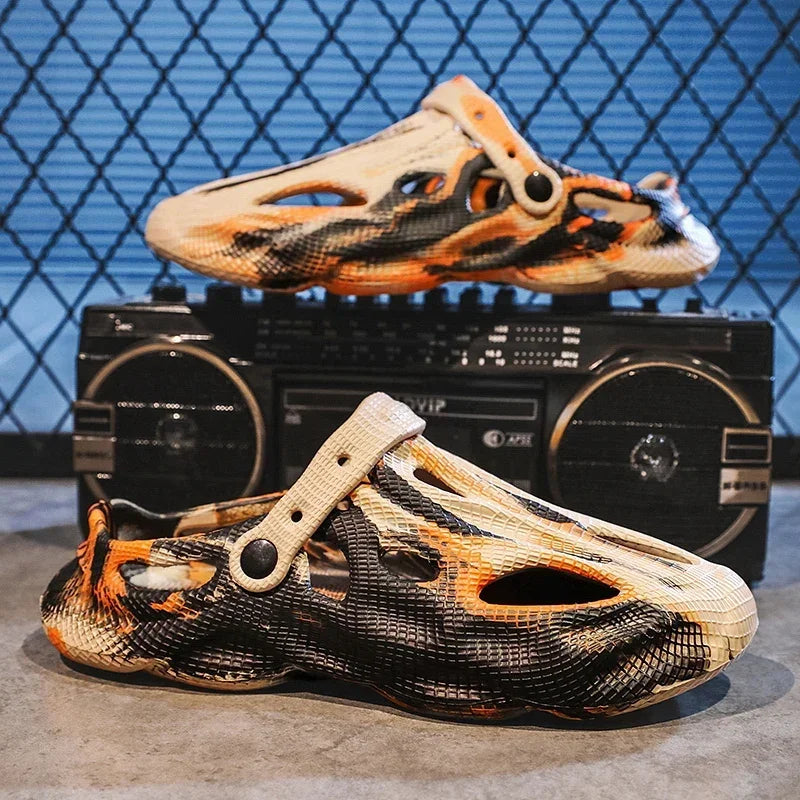 Men Slippers Camouflage Platform Outdoor Summer Clogs Shoe Women Beach Sandals Male Soft EVA Indoor Home Slides Lover Flip Flops