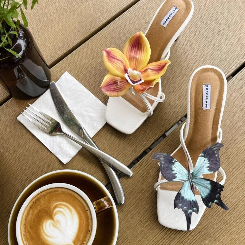 Designer Charms Hawaiian Romantic Bohemian Colorful Flower Accessories Summer New Elegant Women Slippers Casual Shoe Lace Charms