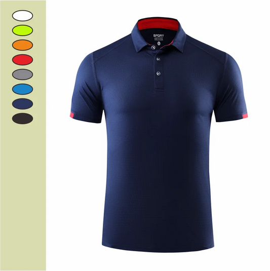 Summer Men Polo Short Sleeve New Clothing Quick Drying During Exercise Casual Fashion Men Tops Business Thin Menswear