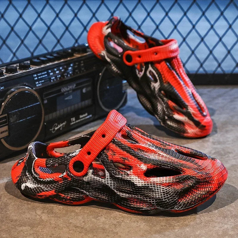 Men Slippers Camouflage Platform Outdoor Summer Clogs Shoe Women Beach Sandals Male Soft EVA Indoor Home Slides Lover Flip Flops