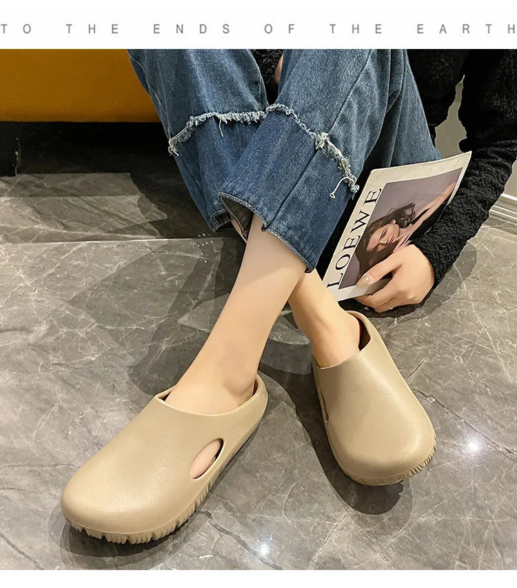 Asgard Summer Clogs Slippers For Women Outdoor Fashion Anti-slip Beach Slides Waterproof EVA Flat Garden Shoes Lady Home Sandals