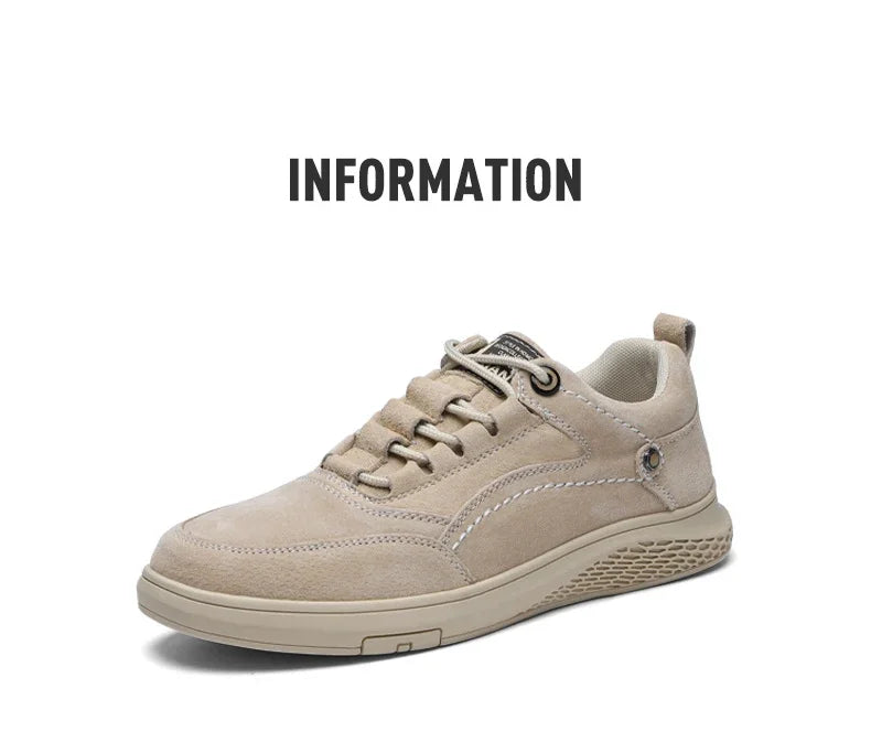 Men Sneakers Shoes Men Shoes fashion Genuine Leather Loafers Breathable Autumn lace up comfortable Mesh Casual Shoes Outdoor