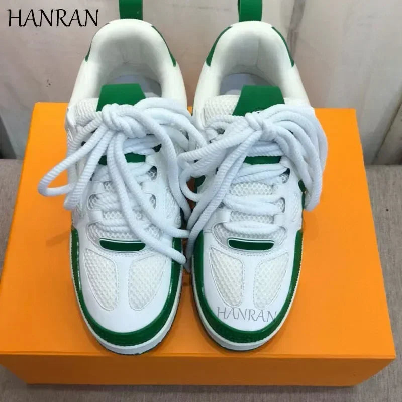 2025 High Quality Bread Shoes Lncrease Daddy Shoes Men's And Women's Pair Shoes Platform Board Shoes