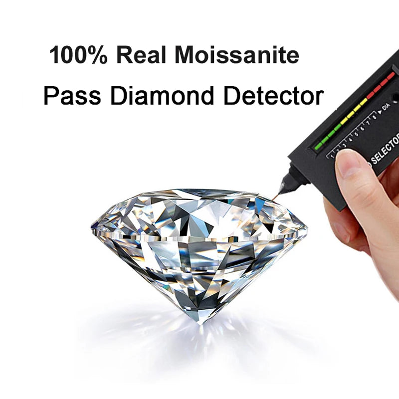 Luxury Pearl Moissanite Pendants Necklace For Women S925 Sterling Silver 18K Gold Plated Diamond Chain Wedding Gifts Jewelry