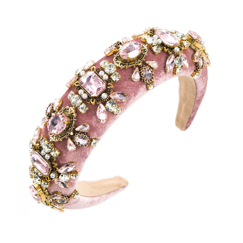 New Hairband Luxury Heavy Craft Hair Hoops High Skull Top Sponge, Vintage And High-end Feel Headband