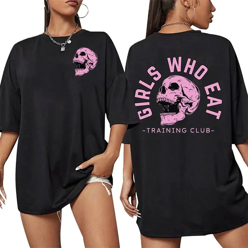 Personality Fashion Be Happy Lift Heavy Gym Weightlifting Graphic Men Women Casual 100% Cotton Oversized T-shirt Cute Clothing