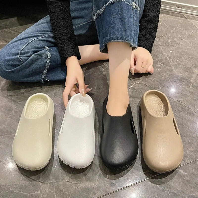 Asgard Summer Clogs Slippers For Women Outdoor Fashion Anti-slip Beach Slides Waterproof EVA Flat Garden Shoes Lady Home Sandals