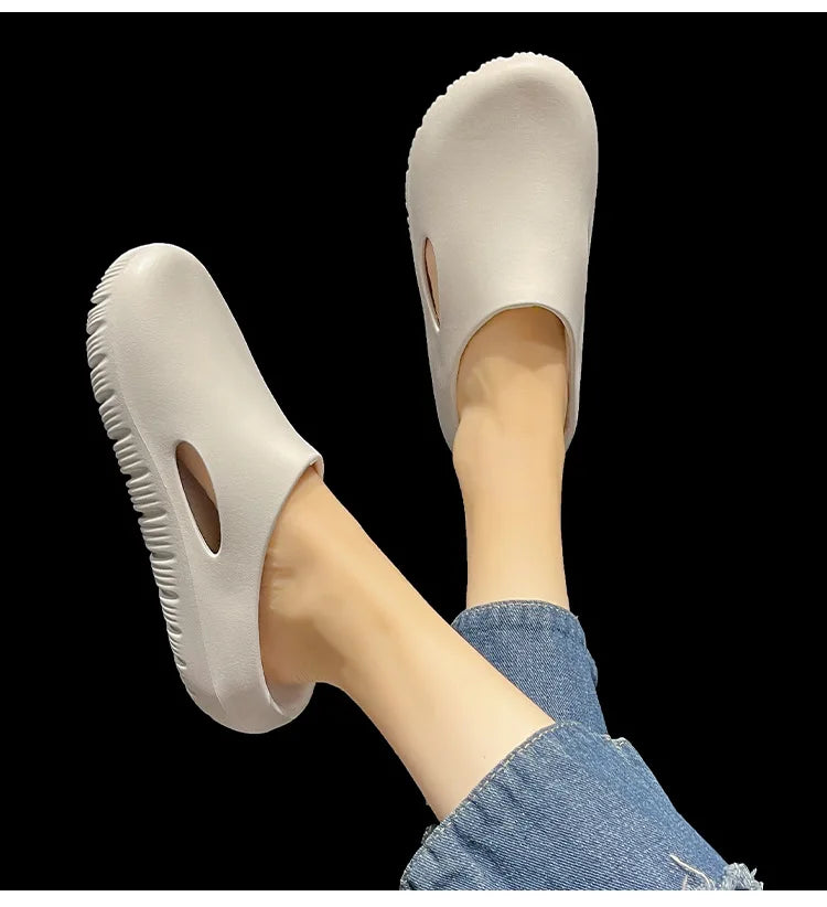 Asgard Summer Clogs Slippers For Women Outdoor Fashion Anti-slip Beach Slides Waterproof EVA Flat Garden Shoes Lady Home Sandals