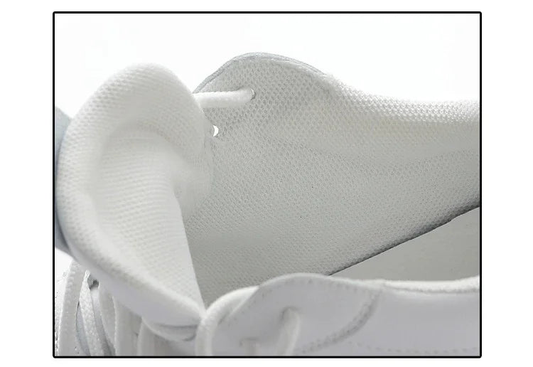 2025 New High Heels Wedge Outdoor Sport Spring White Shoes Breathable Casual Shoe Women Leather Platform Sneakers Red