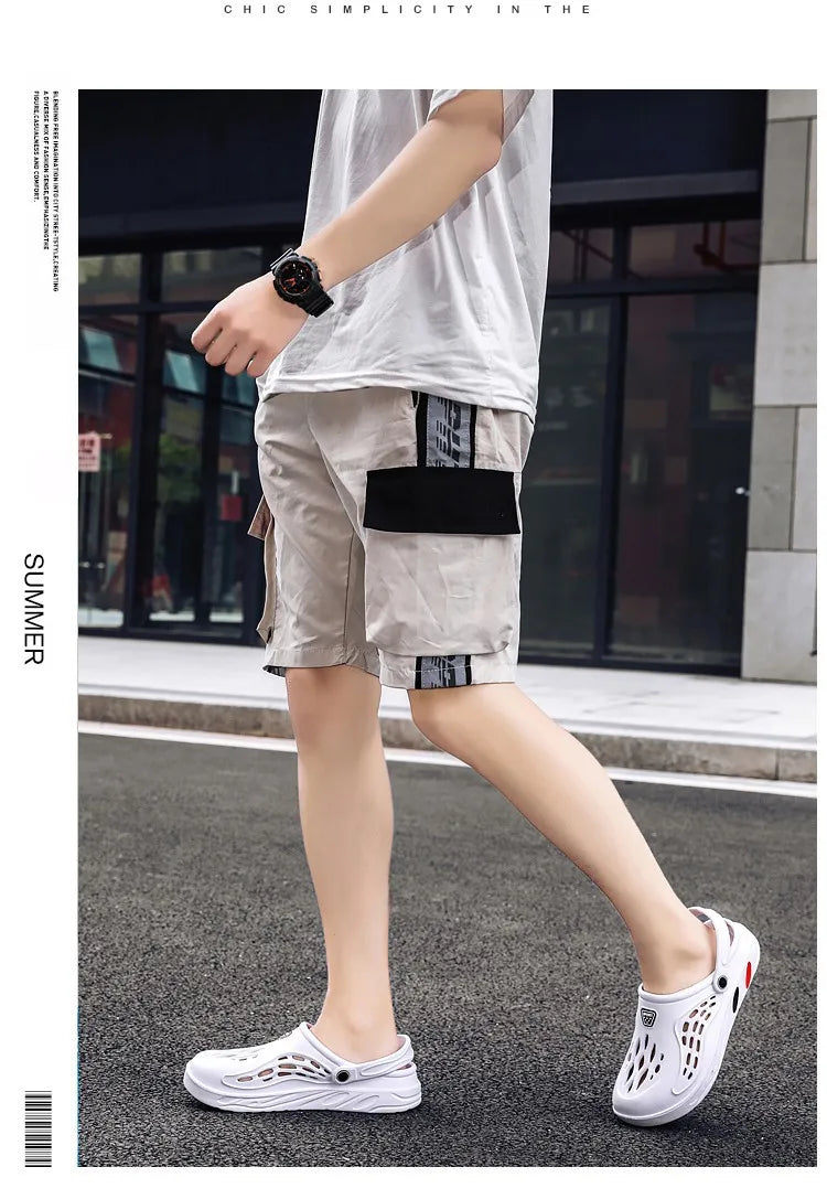 Eyriphy Summer Men Sandals Outdoor Clogs Casual Garden Shoes With Arch Support Kitchen Fishing Non-Slips Shoes Hole EVA Slides