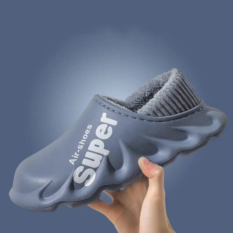 New Winter Men Warm Shoes Home Cotton Shoes Outdoor Waterproof Couple Snow Shoes Women Casual Shoes Indoor Slipper Bedroom Shoes