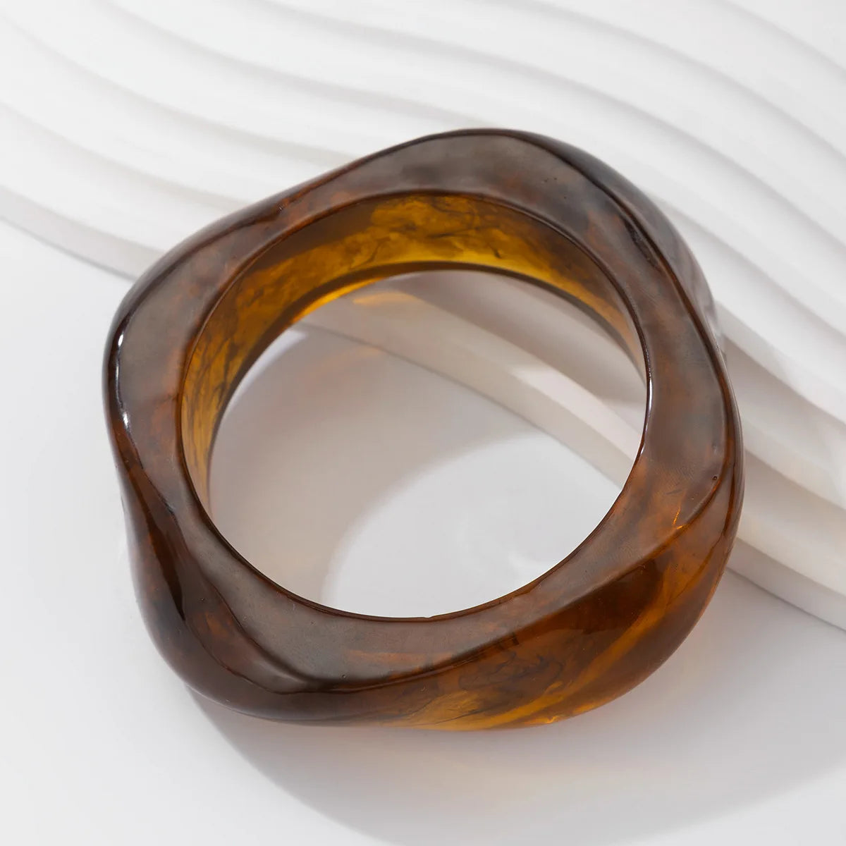 DIEZI Exaggerated Punk Irregular Wide Bangles Fashion Hip Hop Geometric Acrylic Resin Bangles Bracelets For Women Men Jewelry