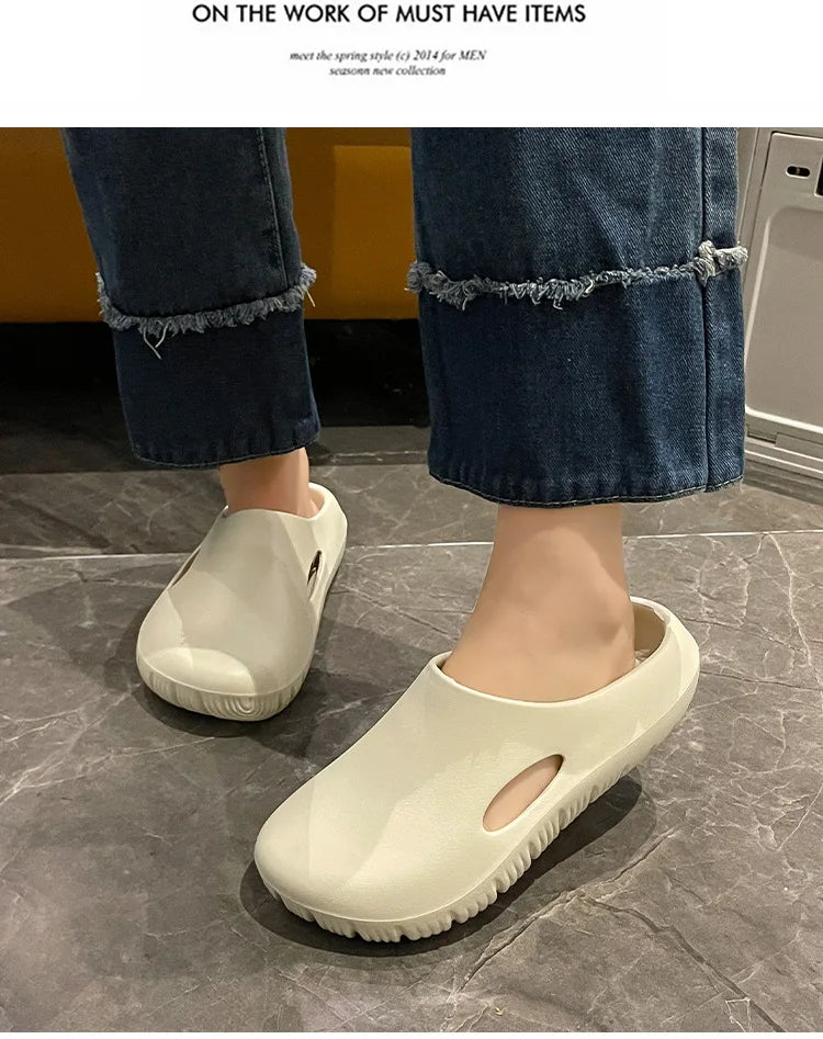 Asgard Summer Clogs Slippers For Women Outdoor Fashion Anti-slip Beach Slides Waterproof EVA Flat Garden Shoes Lady Home Sandals