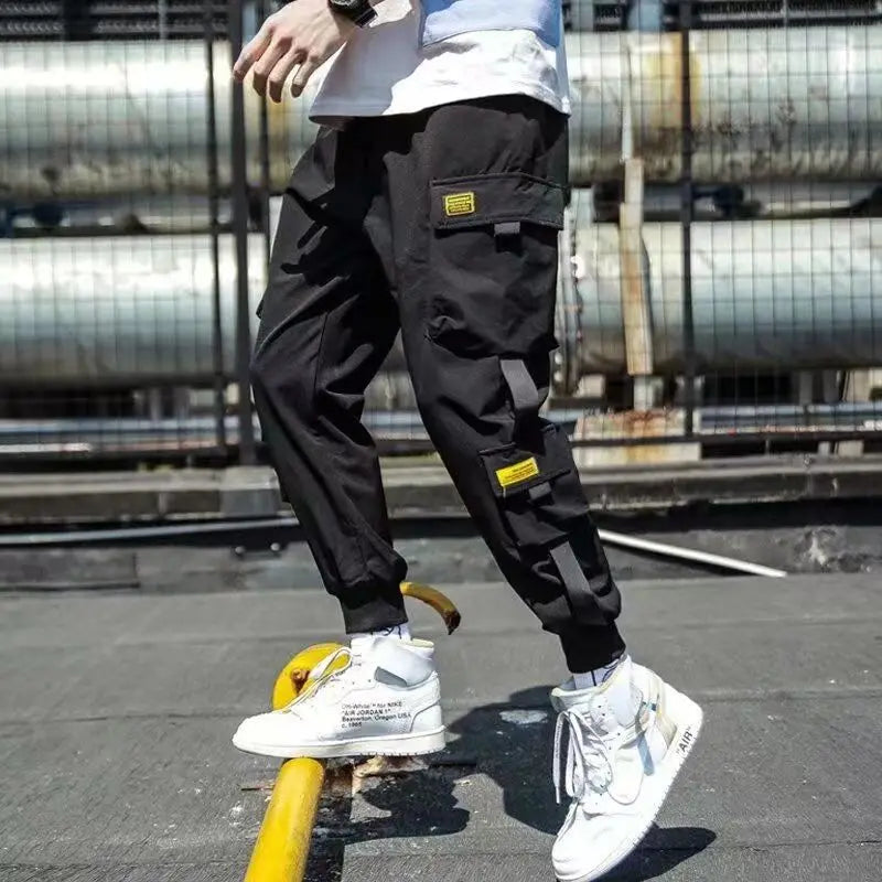 Workwear pants 2023 men's spring and autumn trendy leggings casual pants American oversized loose fitting Harlan