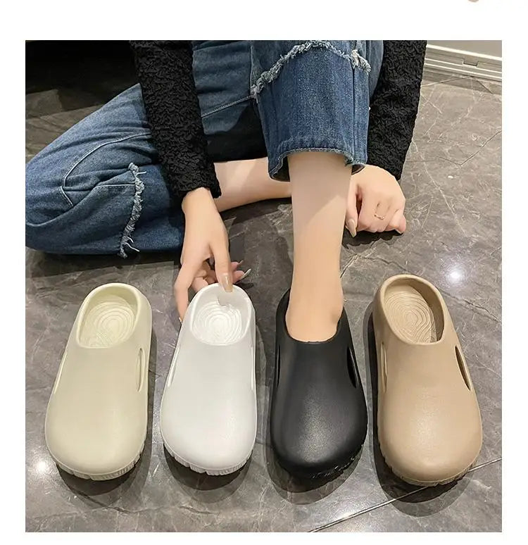 Asgard Summer Clogs Slippers For Women Outdoor Fashion Anti-slip Beach Slides Waterproof EVA Flat Garden Shoes Lady Home Sandals