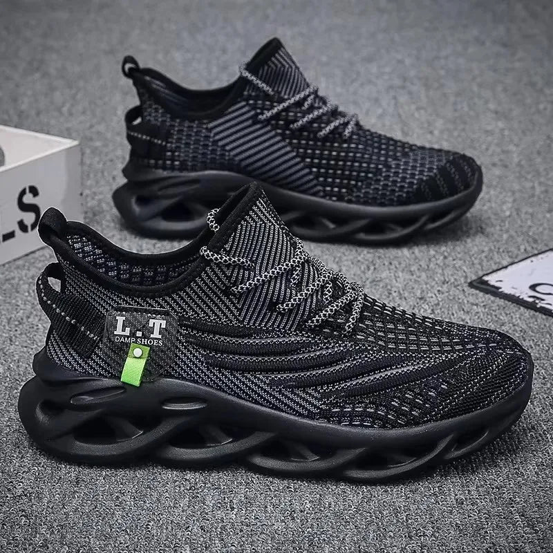 2025 Men's Sports Shoes Summer Lightweight Fashion Mesh Shoes Soft Comfortable Outdoor Anti Slip Casual Shoes Tenis Masculino