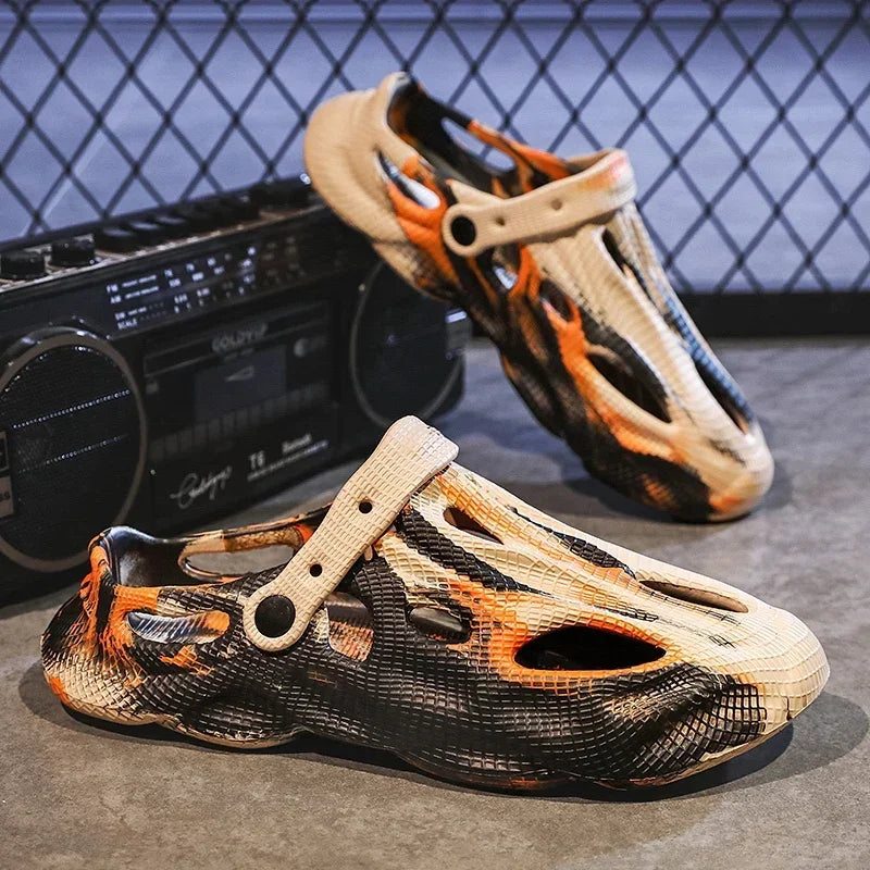 Men Slippers Camouflage Platform Outdoor Summer Clogs Shoe Women Beach Sandals Male Soft EVA Indoor Home Slides Lover Flip Flops