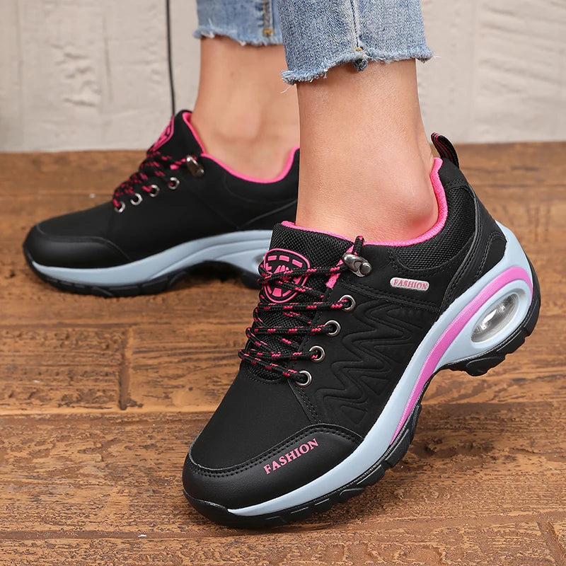 New Vulcanized Women's Shoes Fashionable Luxurious Design Breathable Platform Shoes Comfortable Outdoor Hiking Women's Sneakers