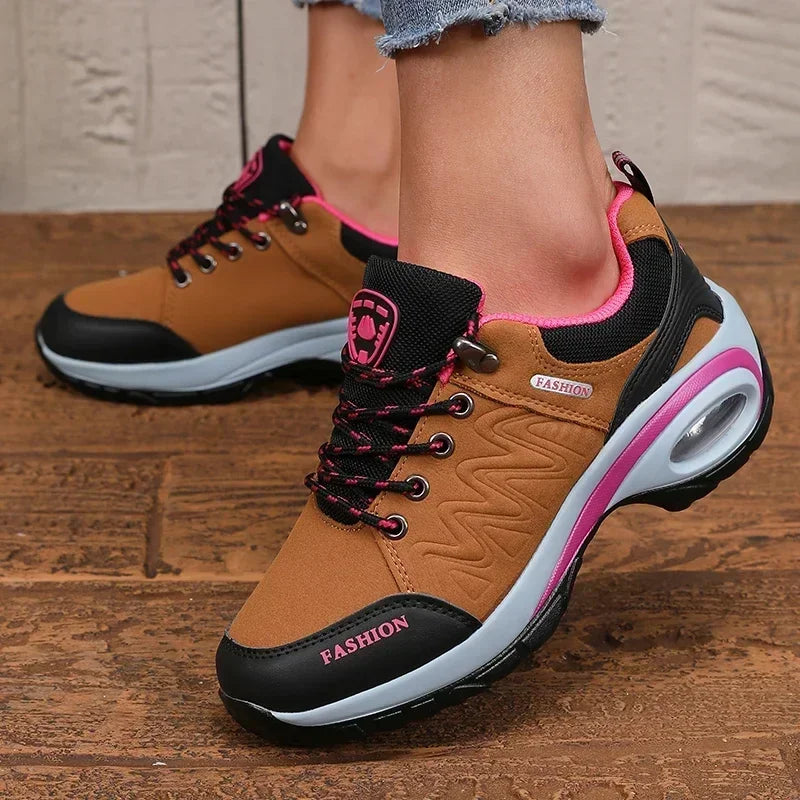 New Vulcanized Women's Shoes Fashionable Luxurious Design Breathable Platform Shoes Comfortable Outdoor Hiking Women's Sneakers