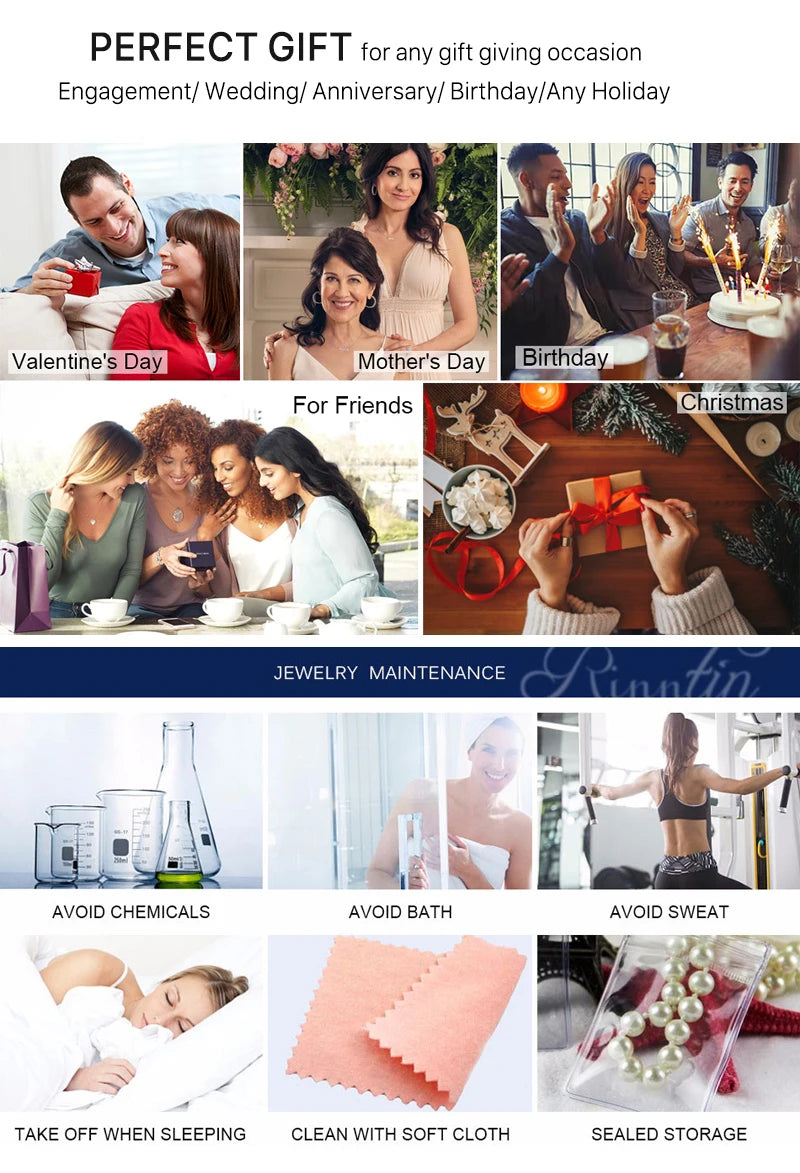 Luxury Pearl Moissanite Pendants Necklace For Women S925 Sterling Silver 18K Gold Plated Diamond Chain Wedding Gifts Jewelry