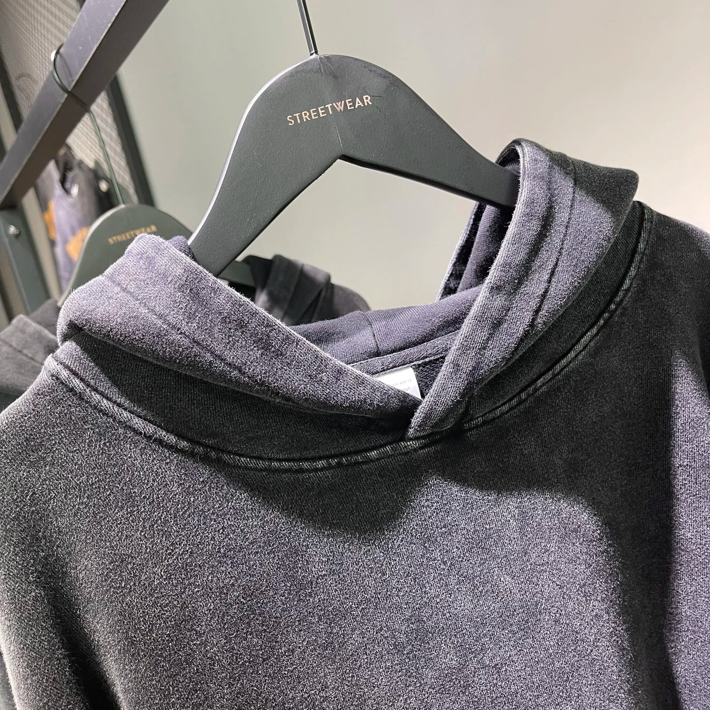 custom Wash Hoodies Men Women Vintage Black 100% Cotton Gothic Sweatshirts Casual Pullover Hip Hop Y2K Sportswear