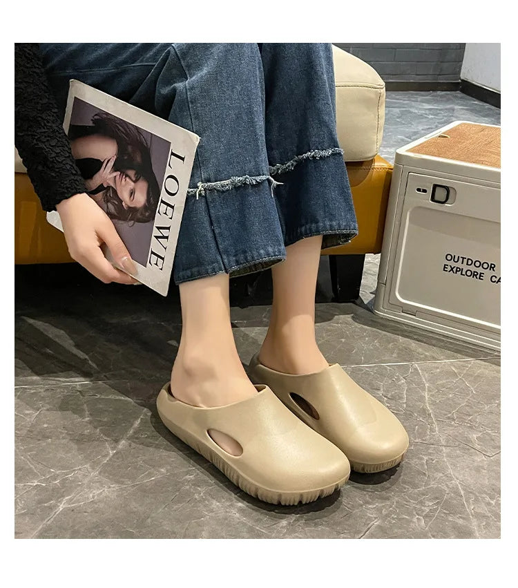 Asgard Summer Clogs Slippers For Women Outdoor Fashion Anti-slip Beach Slides Waterproof EVA Flat Garden Shoes Lady Home Sandals