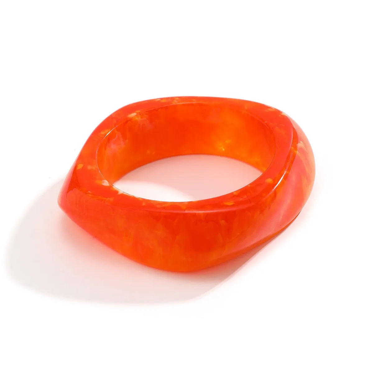 DIEZI Exaggerated Punk Irregular Wide Bangles Fashion Hip Hop Geometric Acrylic Resin Bangles Bracelets For Women Men Jewelry