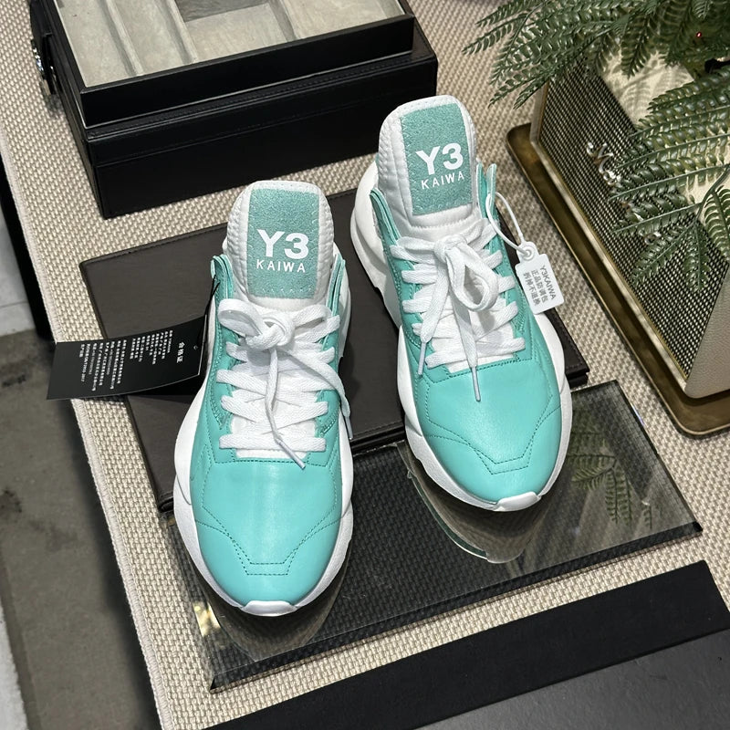 Handcrafed Casual Sneakers Man Platform Leather Canvas Sports Running Shoes Zip Upper Trainers Breathable Men Footwear Man Shoes