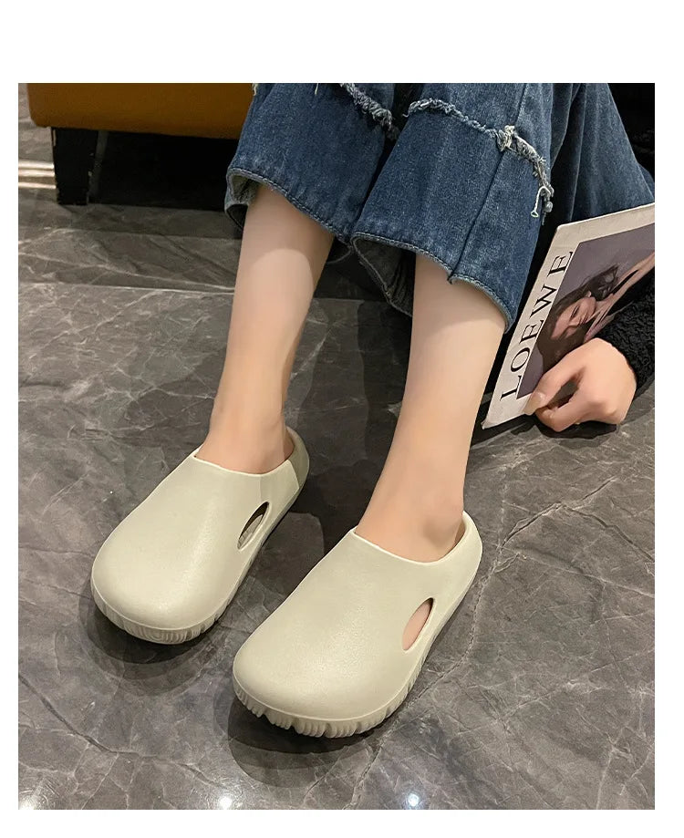 Asgard Summer Clogs Slippers For Women Outdoor Fashion Anti-slip Beach Slides Waterproof EVA Flat Garden Shoes Lady Home Sandals