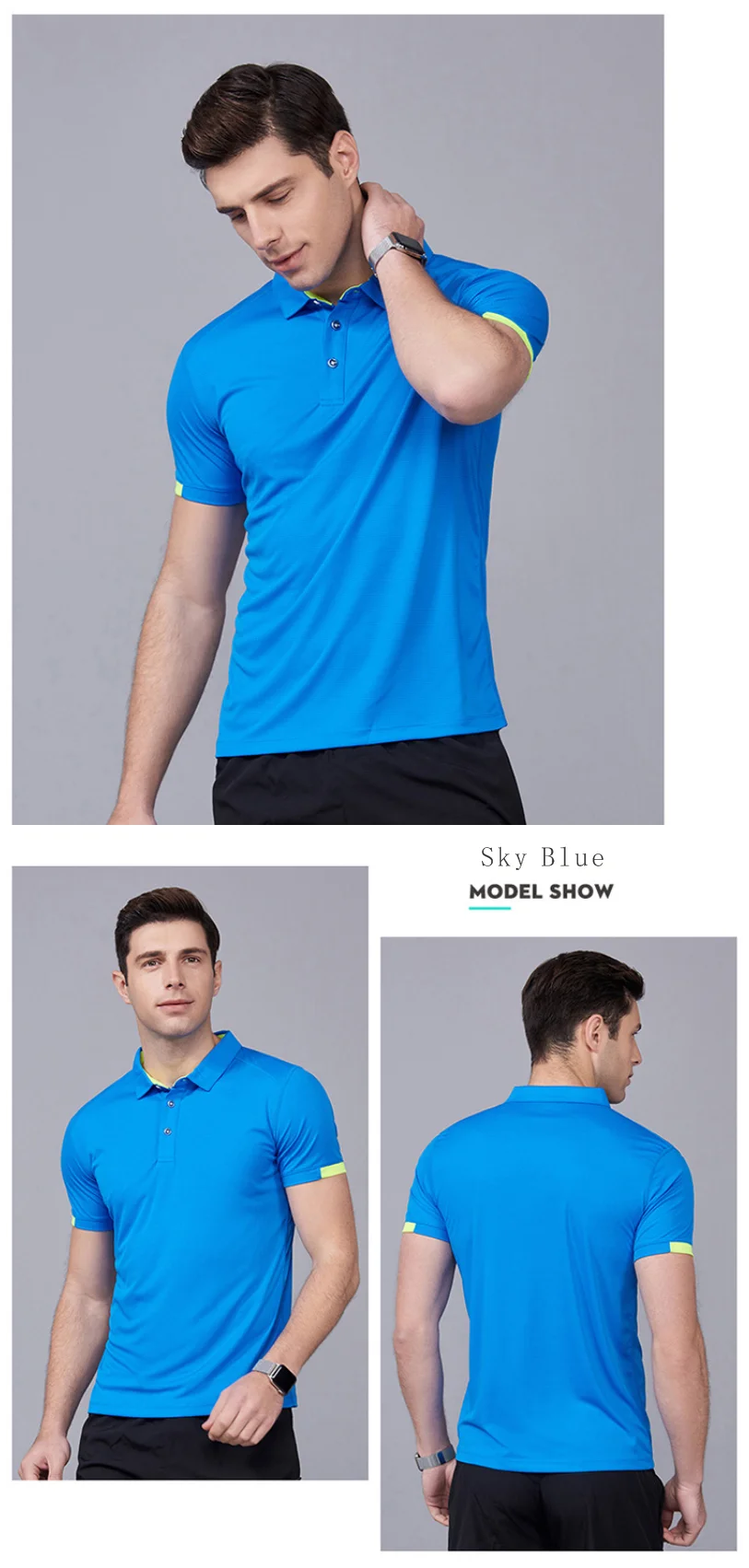 Summer Men Polo Short Sleeve New Clothing Quick Drying During Exercise Casual Fashion Men Tops Business Thin Menswear