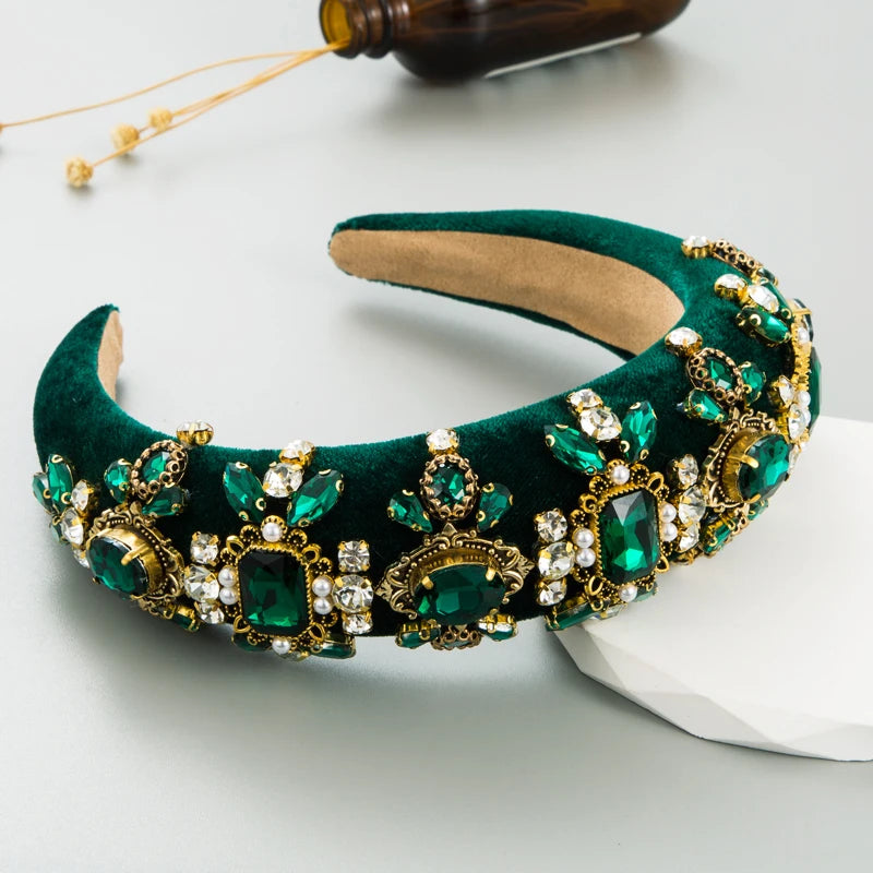 New Hairband Luxury Heavy Craft Hair Hoops High Skull Top Sponge, Vintage And High-end Feel Headband