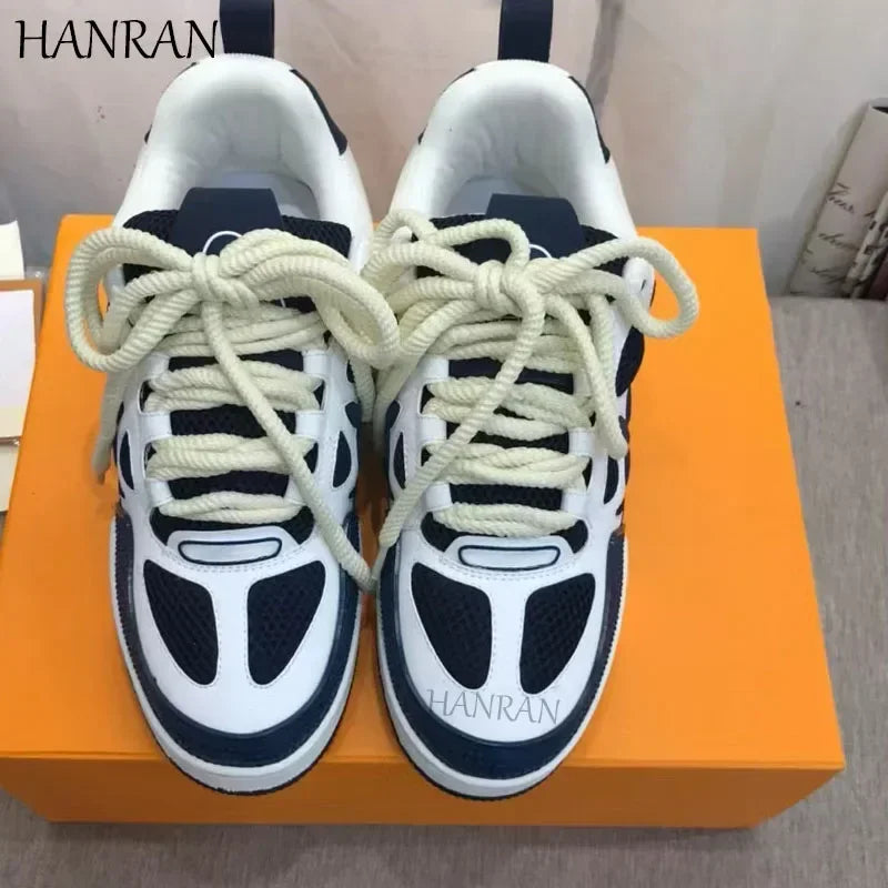 2025 High Quality Bread Shoes Lncrease Daddy Shoes Men's And Women's Pair Shoes Platform Board Shoes