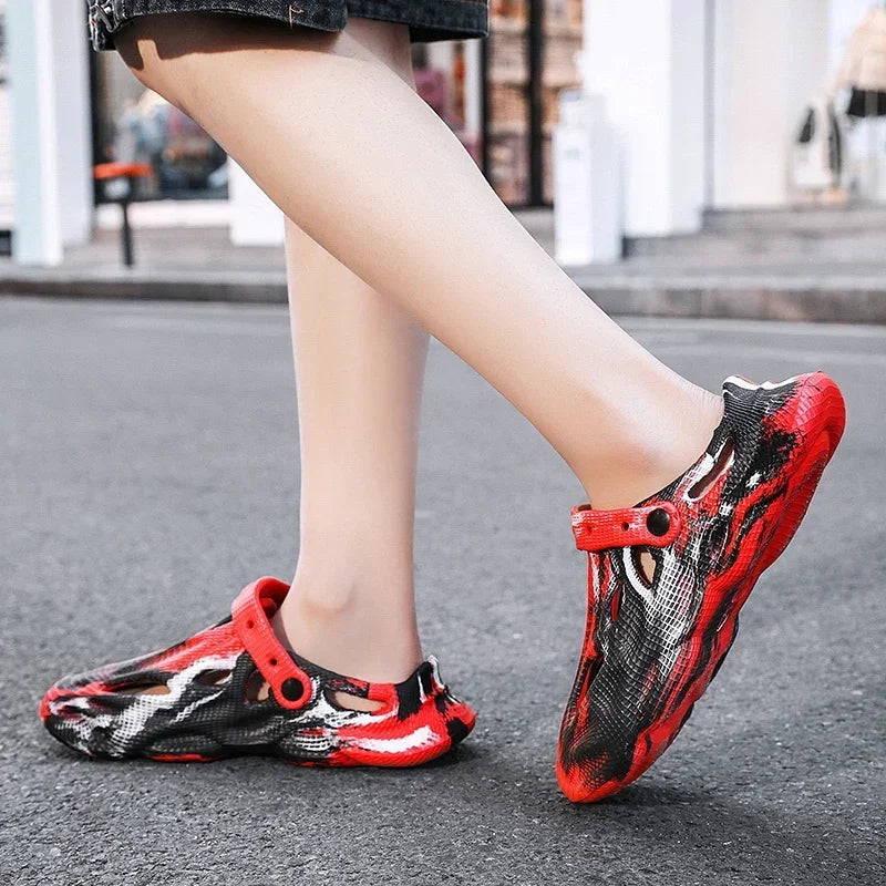 Men Slippers Camouflage Platform Outdoor Summer Clogs Shoe Women Beach Sandals Male Soft EVA Indoor Home Slides Lover Flip Flops