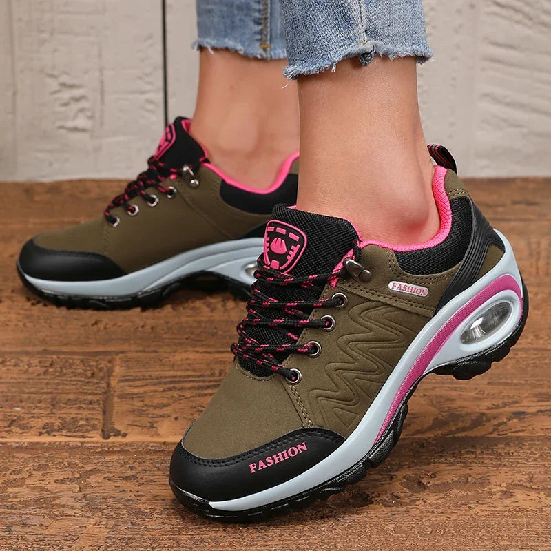 New Vulcanized Women's Shoes Fashionable Luxurious Design Breathable Platform Shoes Comfortable Outdoor Hiking Women's Sneakers