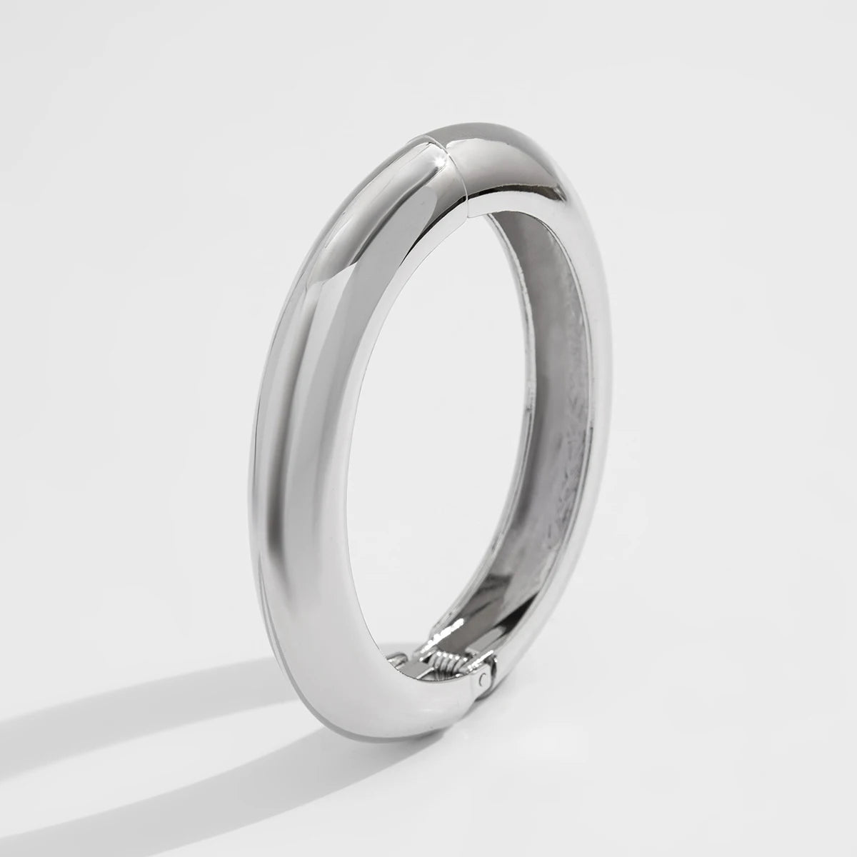 Ingemark 4 Styles Exaggerated Punk Geometric Large Open Spring Bangles Women Chunky Heavy Metal Cuff Bracelet Men Jewelry Gift